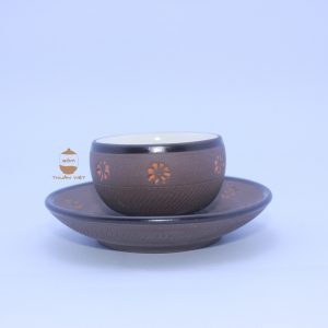 Golden Star Brown teacup