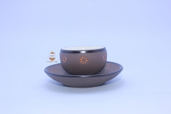 Golden Star Brown teacup