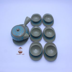 Green Sweeping teapot set