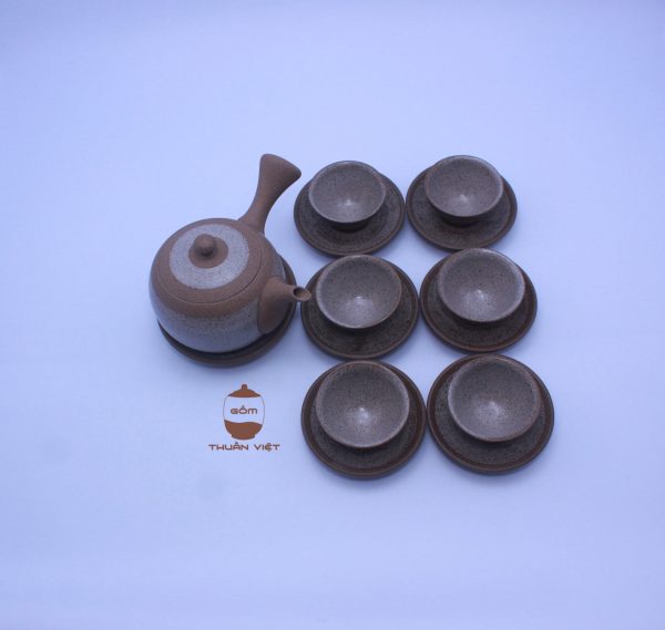 Hong Sa gray tea set K18