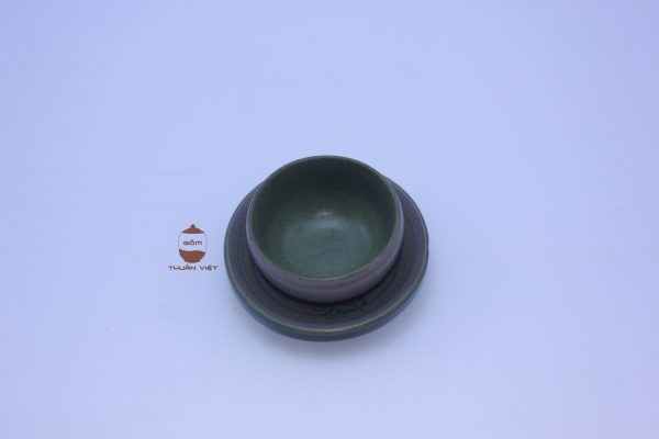 Purple and Green tea cup