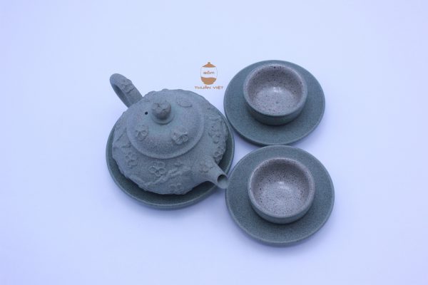 Round Peach tea set